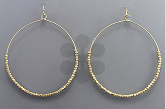 Sassy Circle Earrings with Beads
