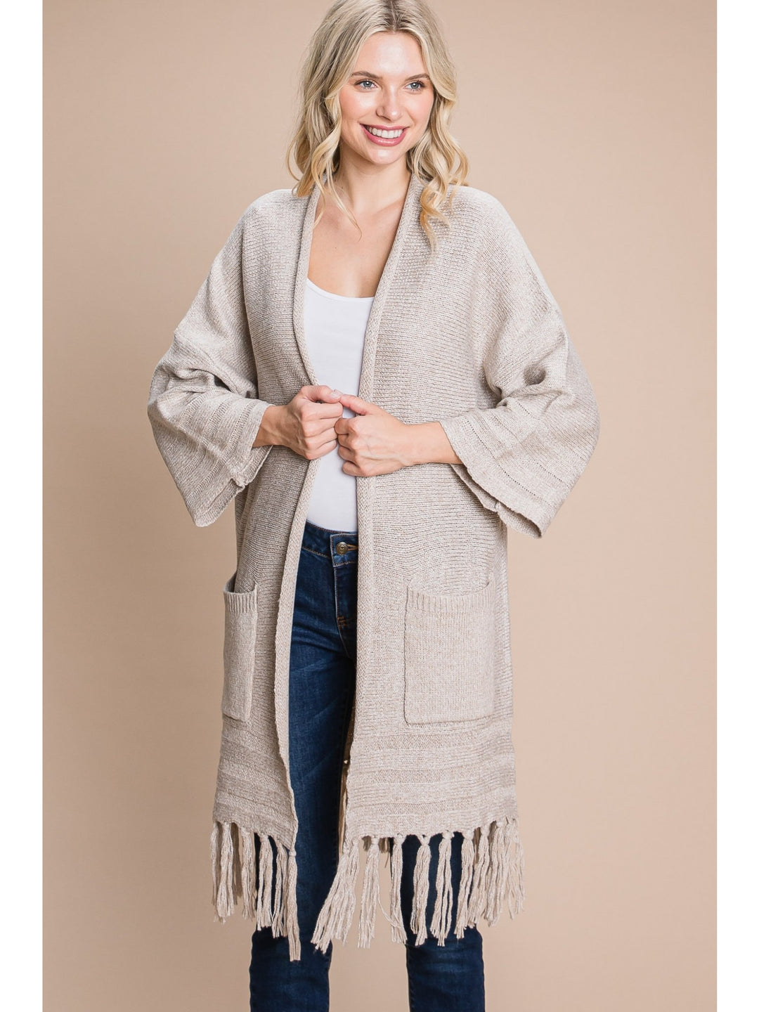 Leah Fringe Sweater Cardigan