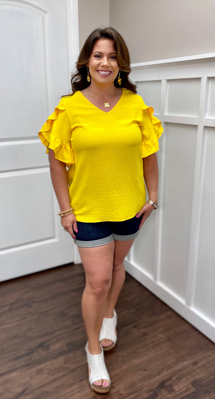 Tate Tulip Short Sleeve Top