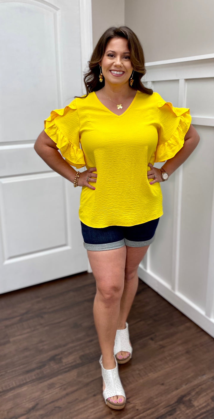 Tate Tulip Short Sleeve Top