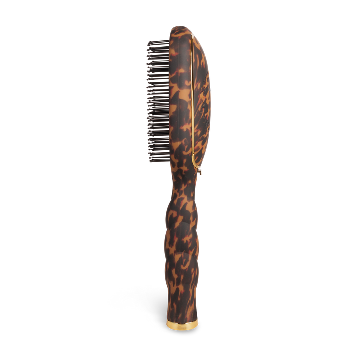 TELETIES Detangler Hair Brush for Thick Hair – Tortoise | Gentle, Pain-Free Styling