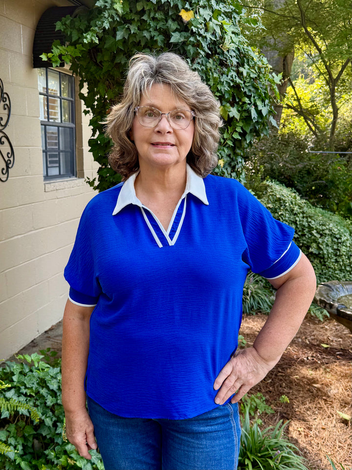 Emmie Short Sleeve V-Neck Top
