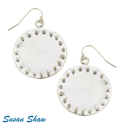 Susan Shaw Circle Dot Earrings