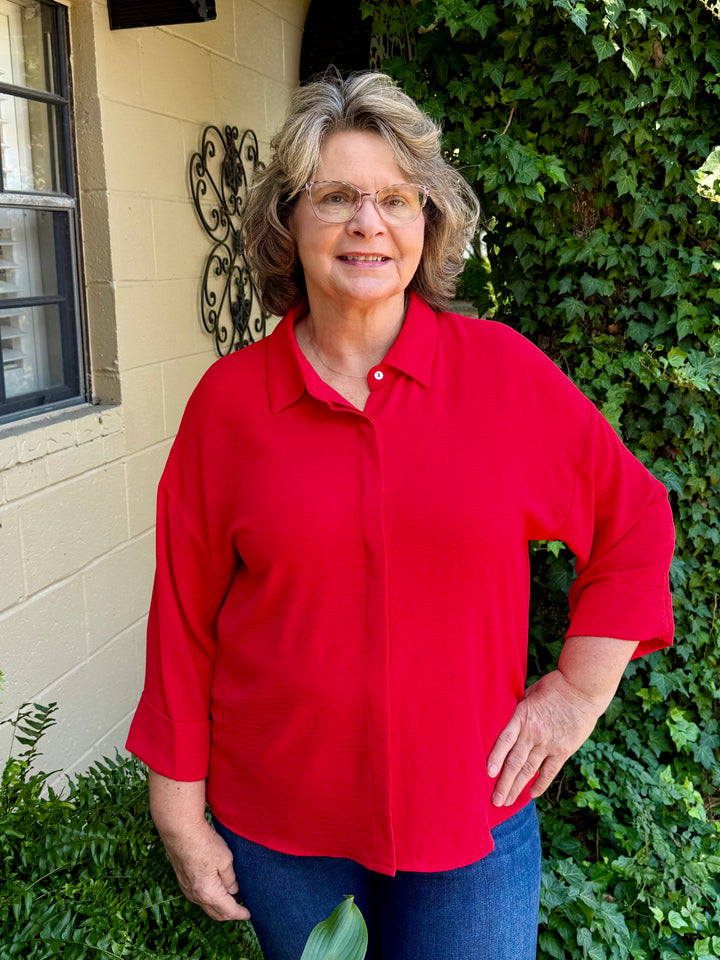 Leah 3/4 Sleeve Top