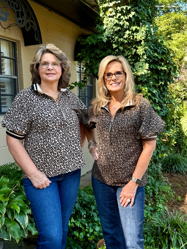 Amelia Animal Print Top