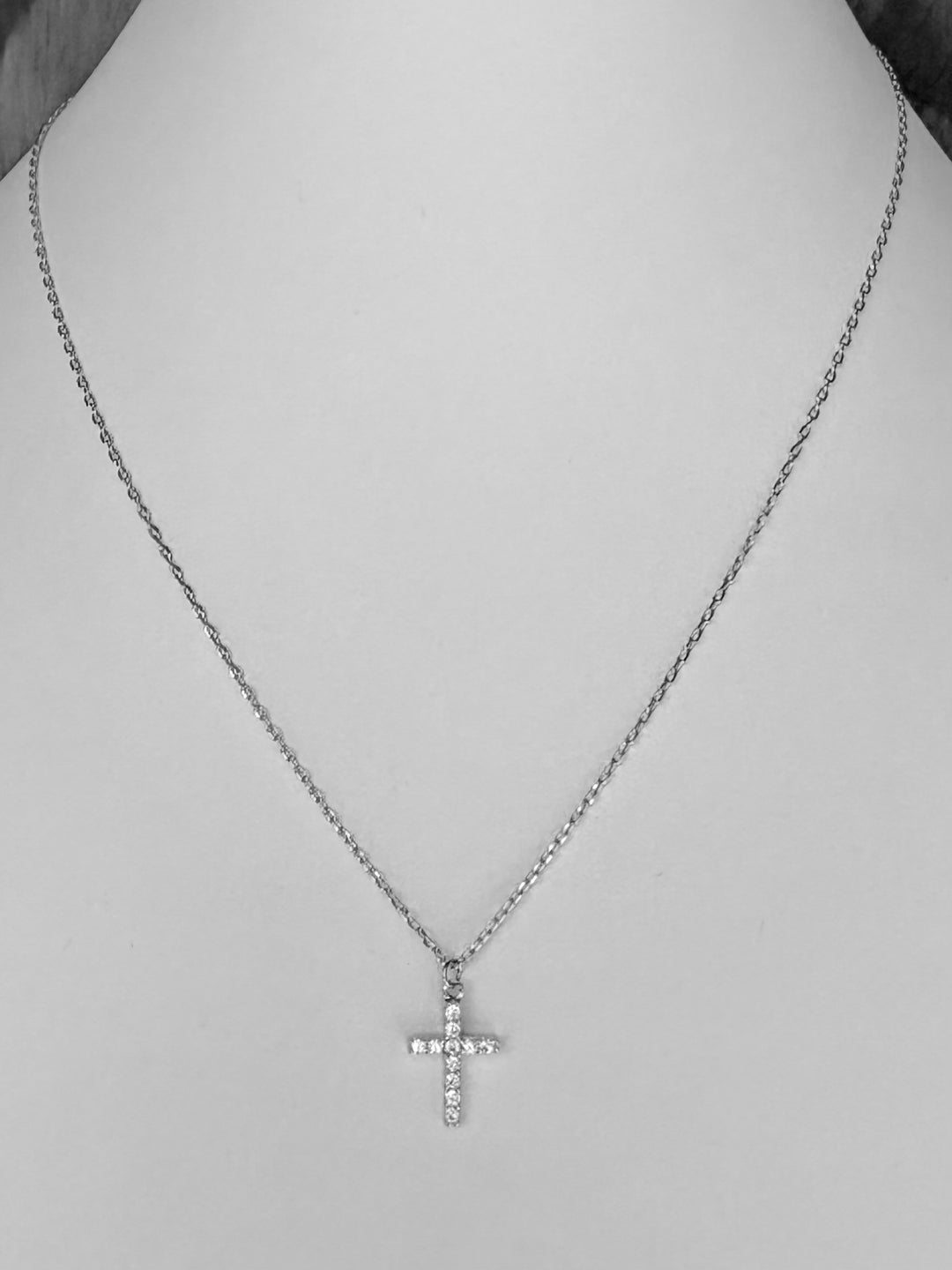 Amelia CZ Cross Necklace