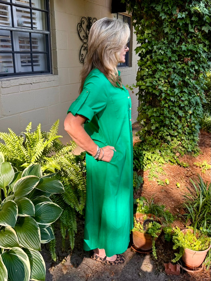 Kristin Short Sleeve Midi Dress