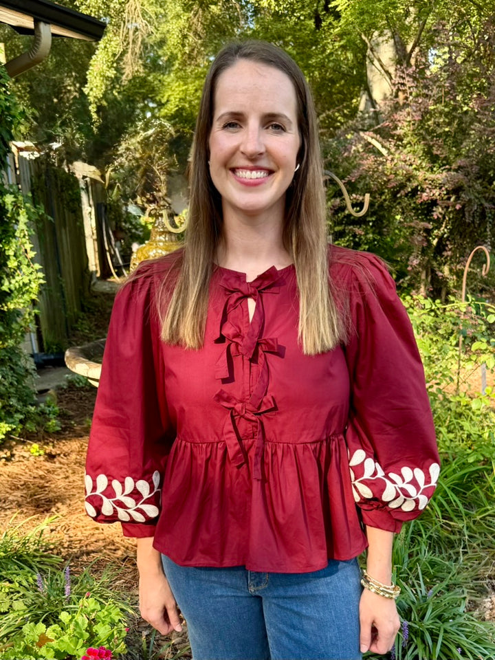Brittany Peplum Top