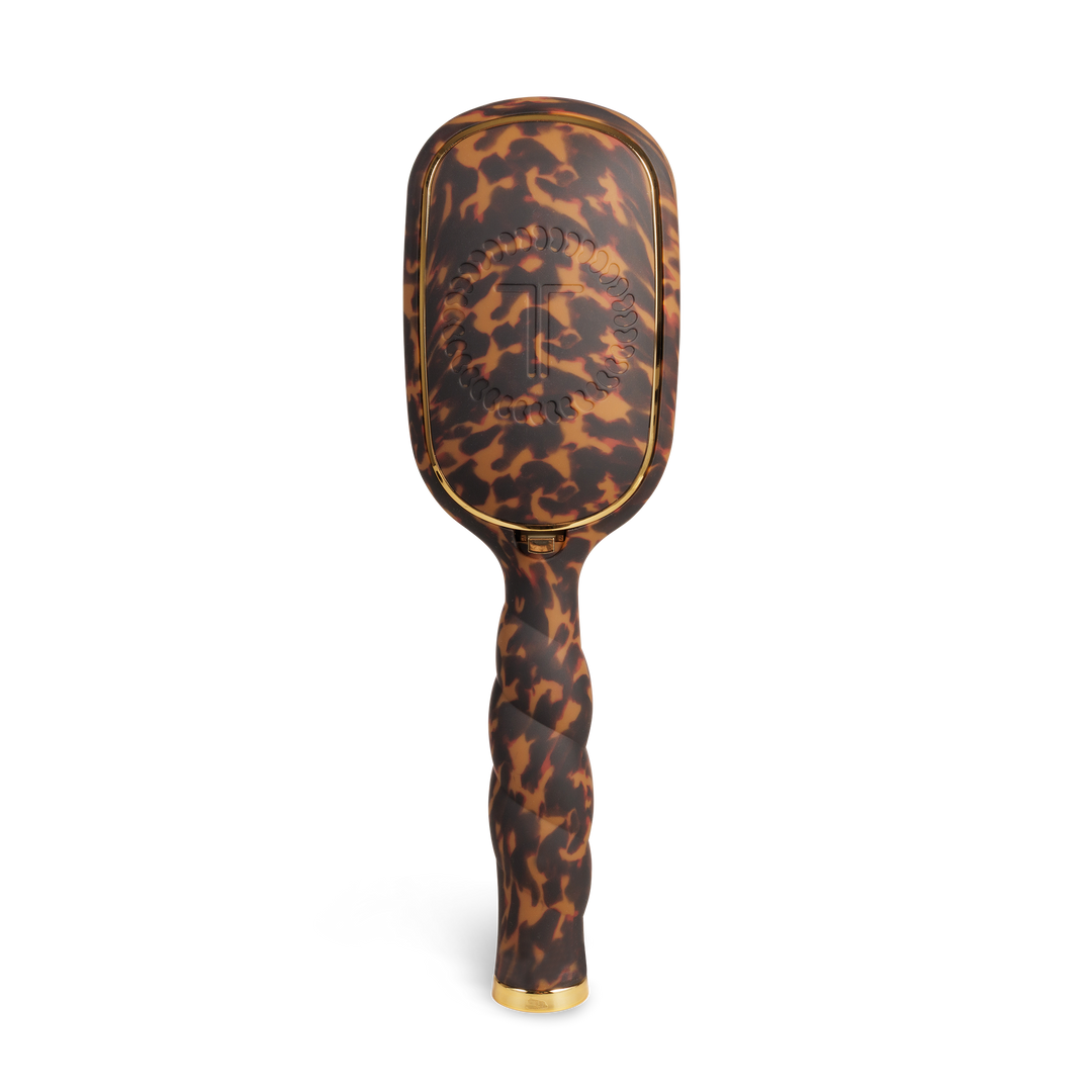 TELETIES Detangler Hair Brush for Thick Hair – Tortoise | Gentle, Pain-Free Styling