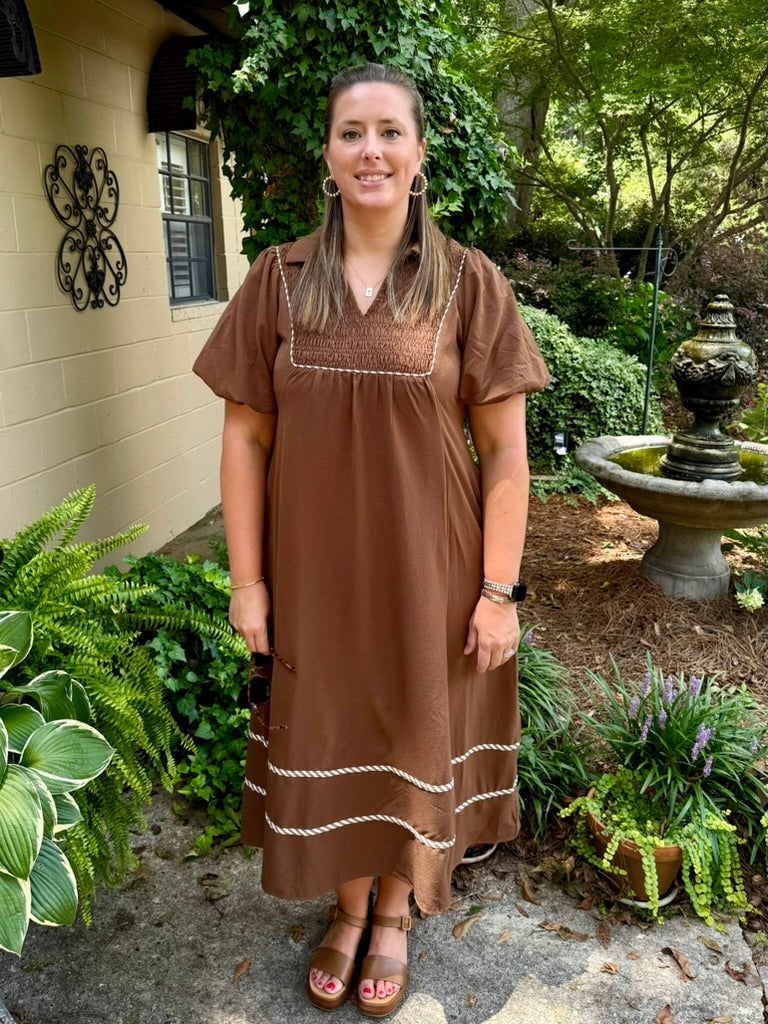 Maggie Short Sleeve Midi Dress