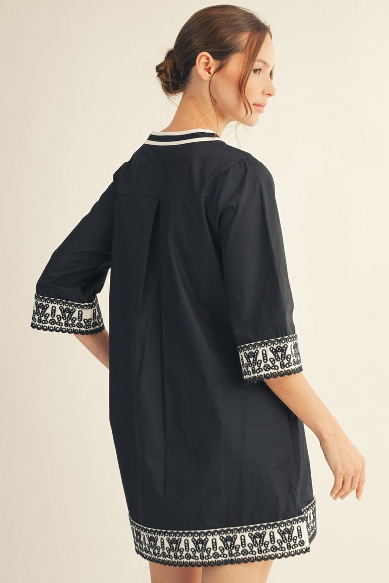 Reece 3/4 Sleeve Shift Dress