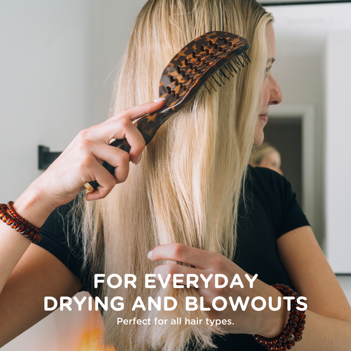 Teleties Vented Hair Brush | Blowout Brush for Faster, Smoother Styling