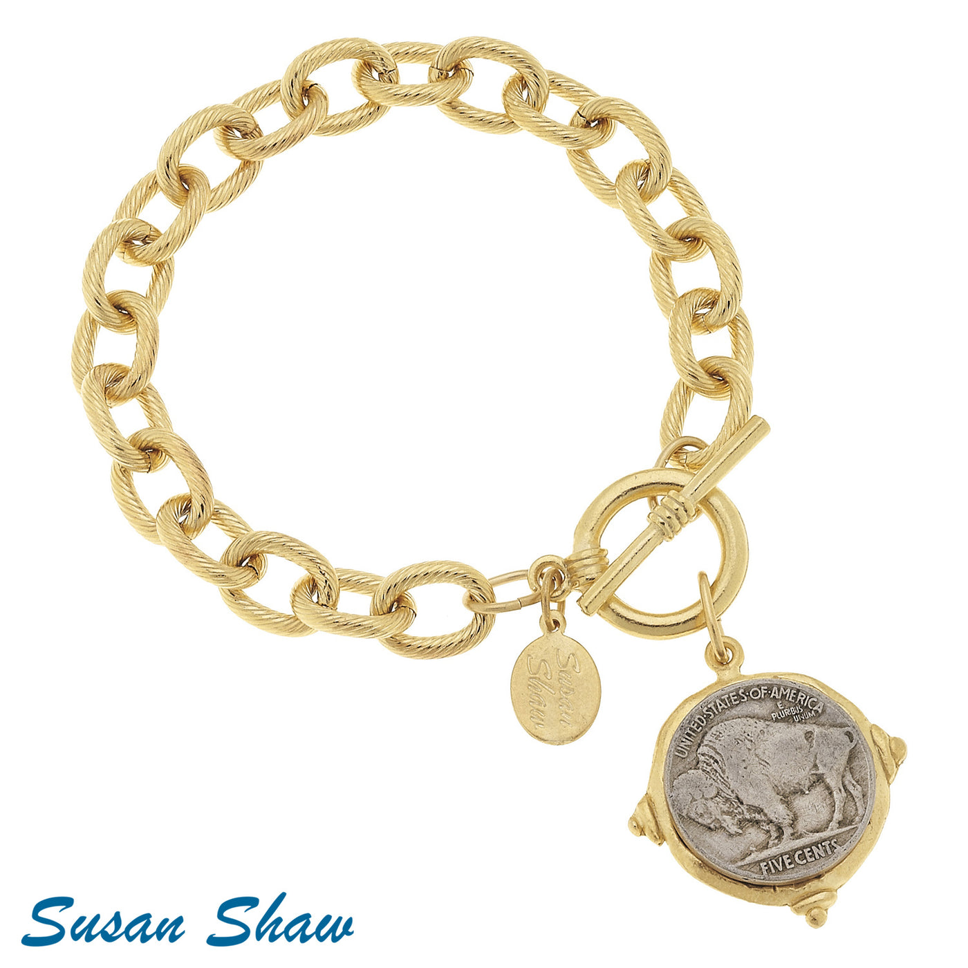 Susan Shaw Buffalo Nickel Bracelet
