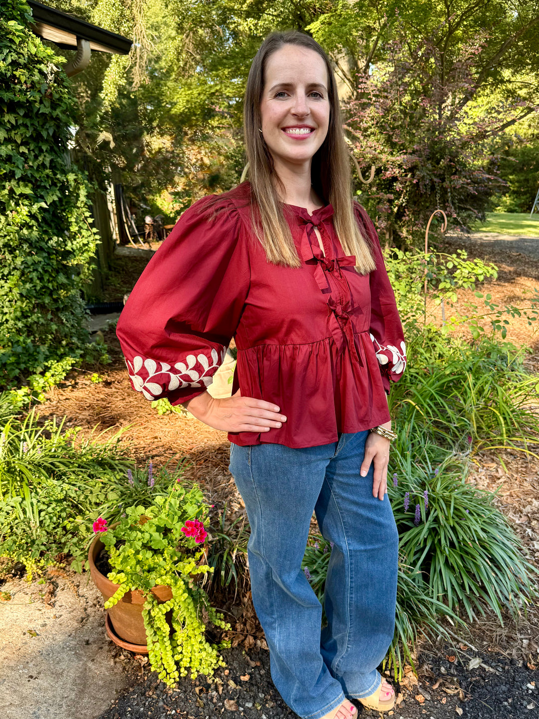 Brittany Peplum Top