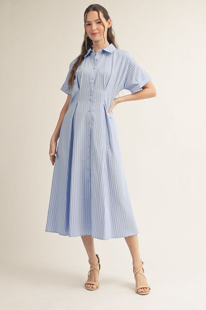 Lori Short Sleeve Midi Dress