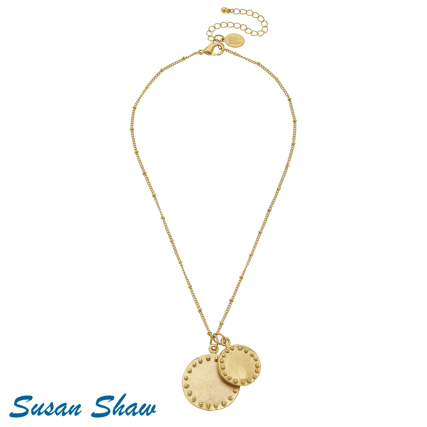 Susan Shaw Double Circle Necklace