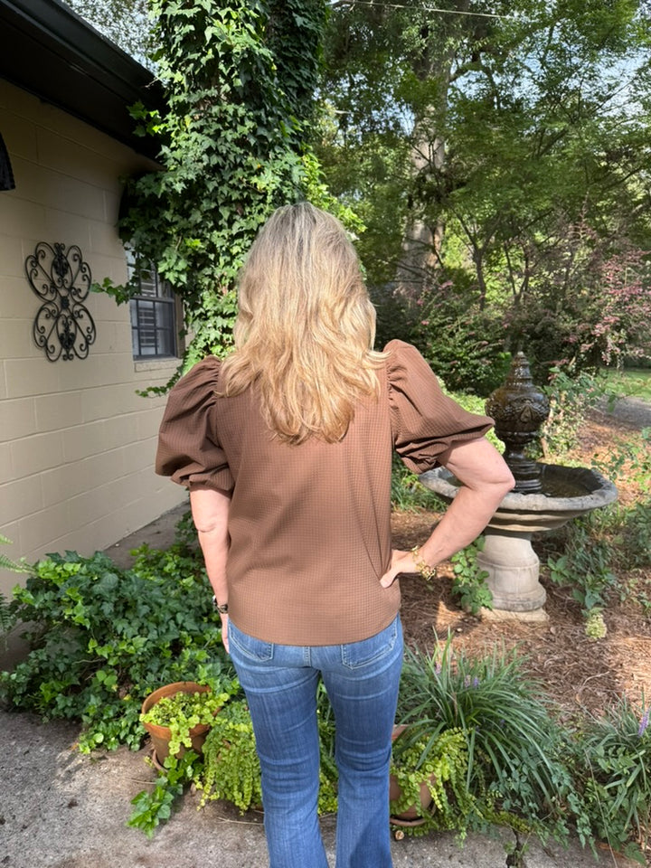 Hayden Short Puff Sleeve Top