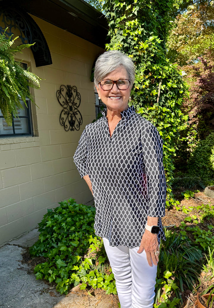 Carmen 3/4 Sleeve Top