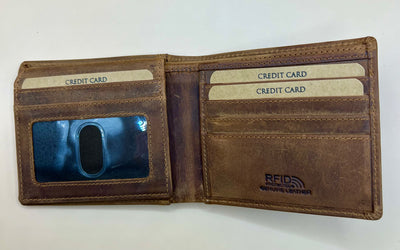 Men's Bi-Fold Leather Wallet
