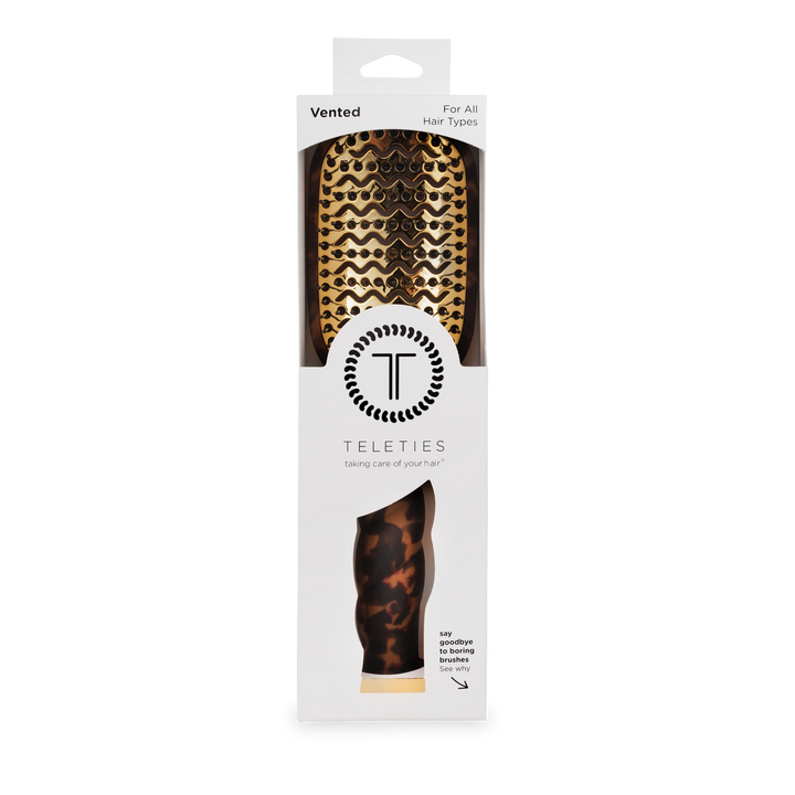 Teleties Vented Hair Brush | Blowout Brush for Faster, Smoother Styling