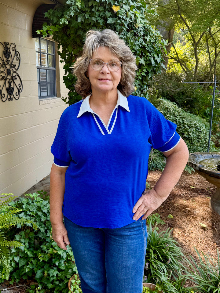Emmie Short Sleeve V-Neck Top