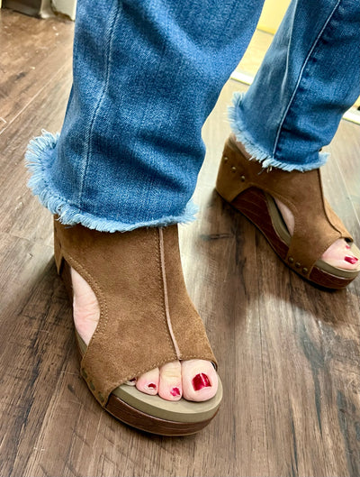 Corkys Carley Suede Wedge Sandal