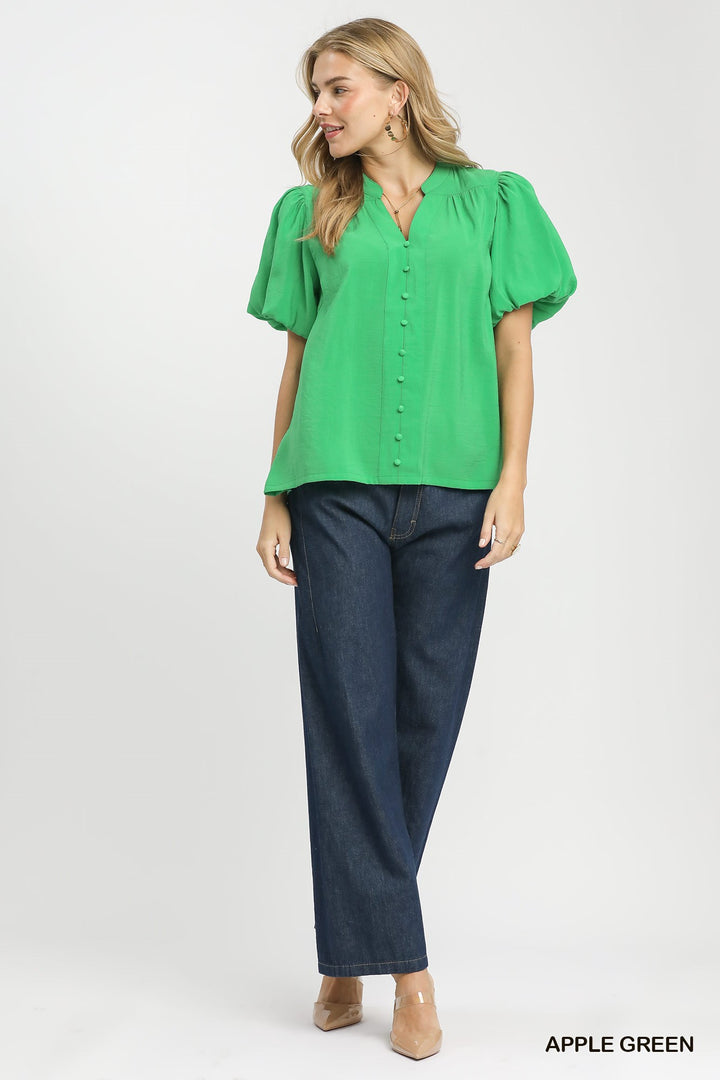 Faye Short Puff Sleeve Top