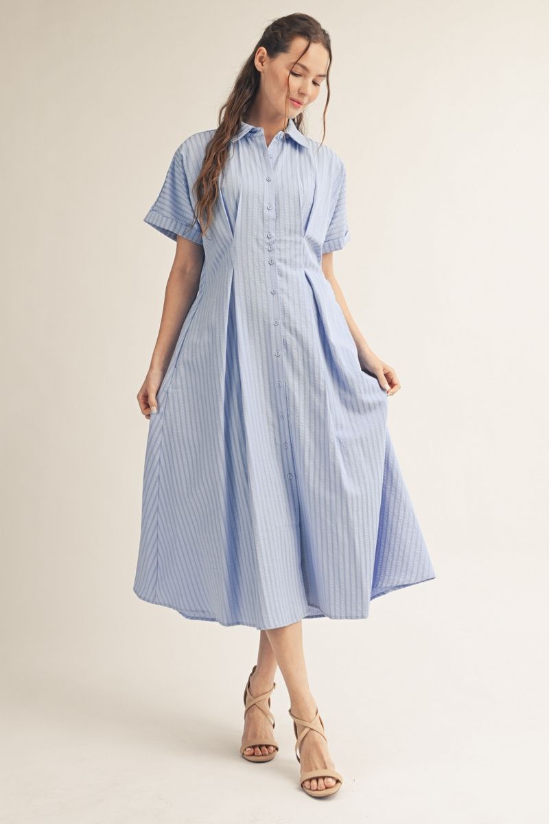 Lori Short Sleeve Midi Dress
