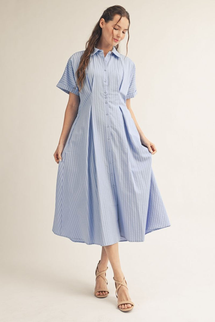 Lori Short Sleeve Midi Dress