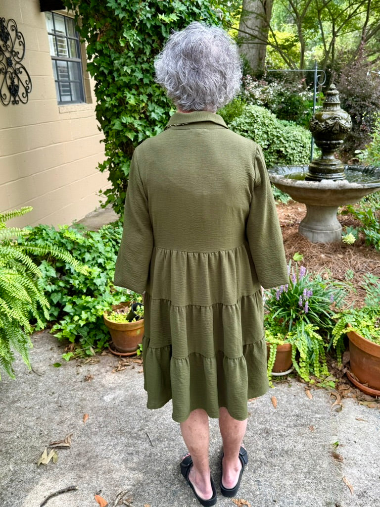 Courtney Olive Short Dress