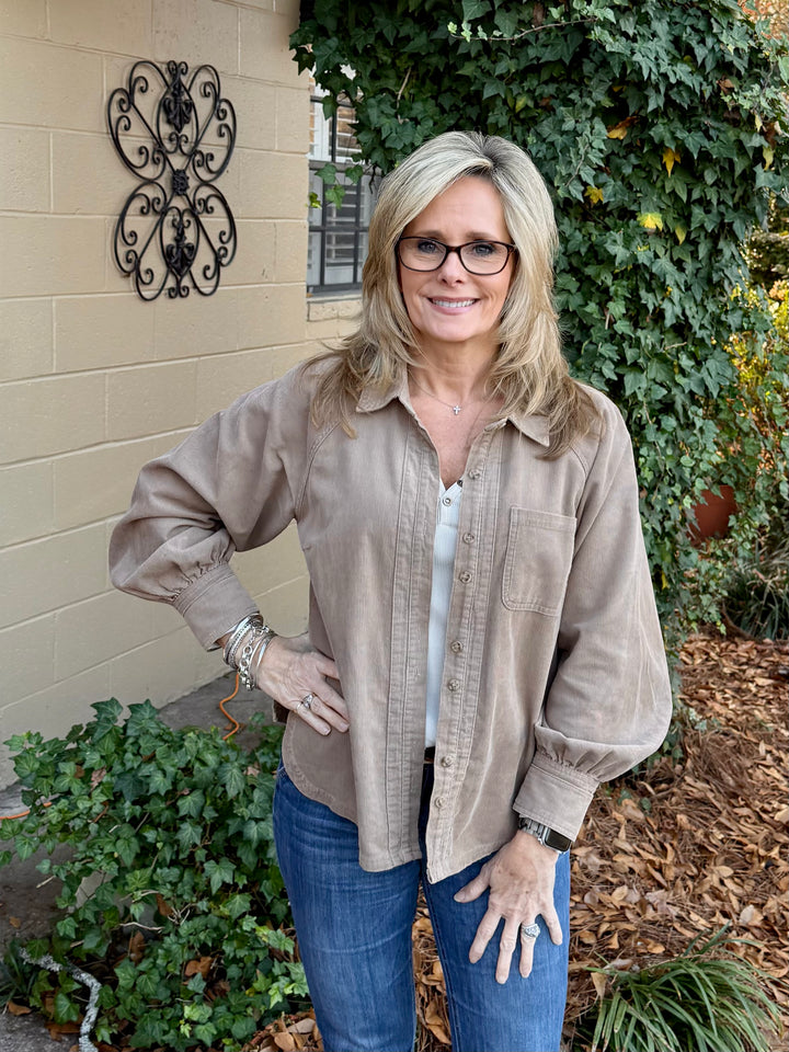 Lillian Button Down Top