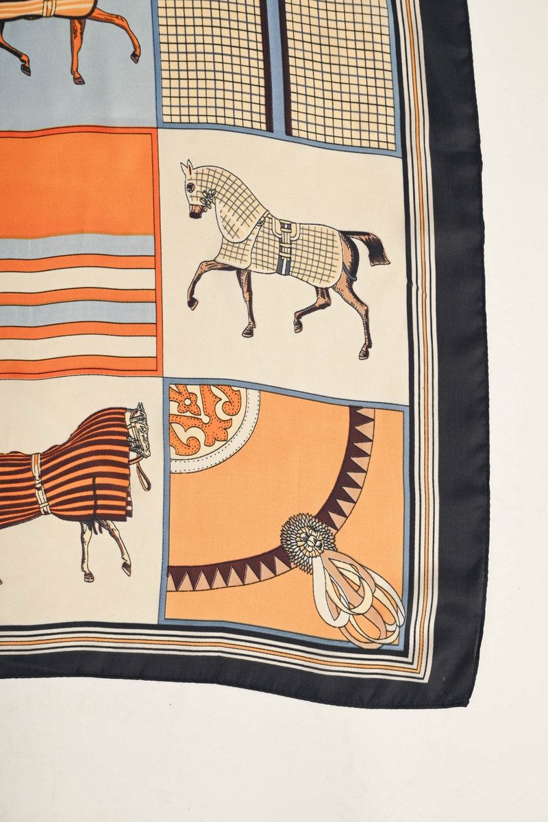 Equestrian Satin Scarf