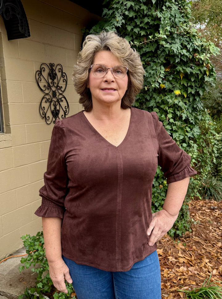 Elizabeth V Neck Top