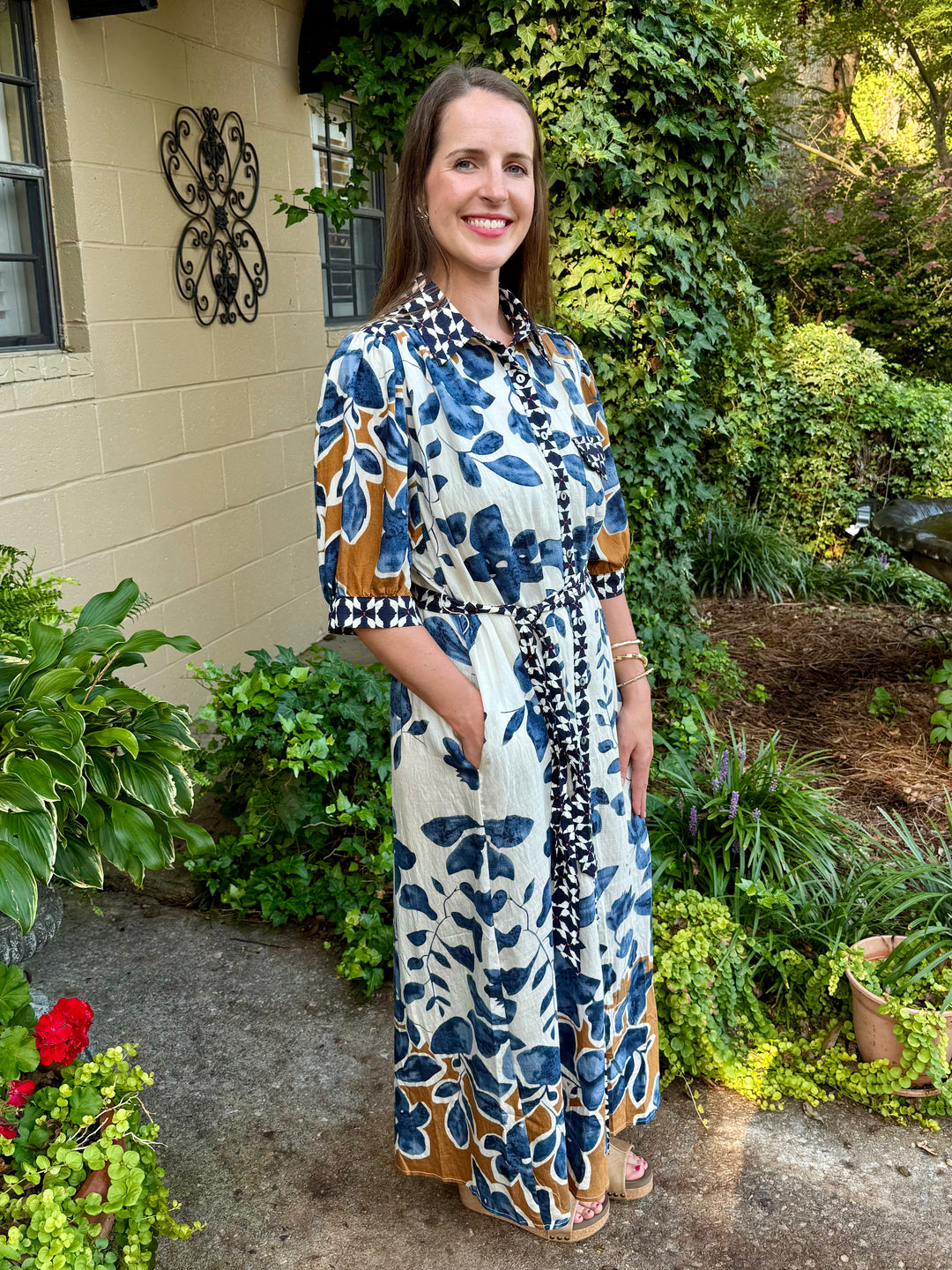 Sasha Print Midi Dress