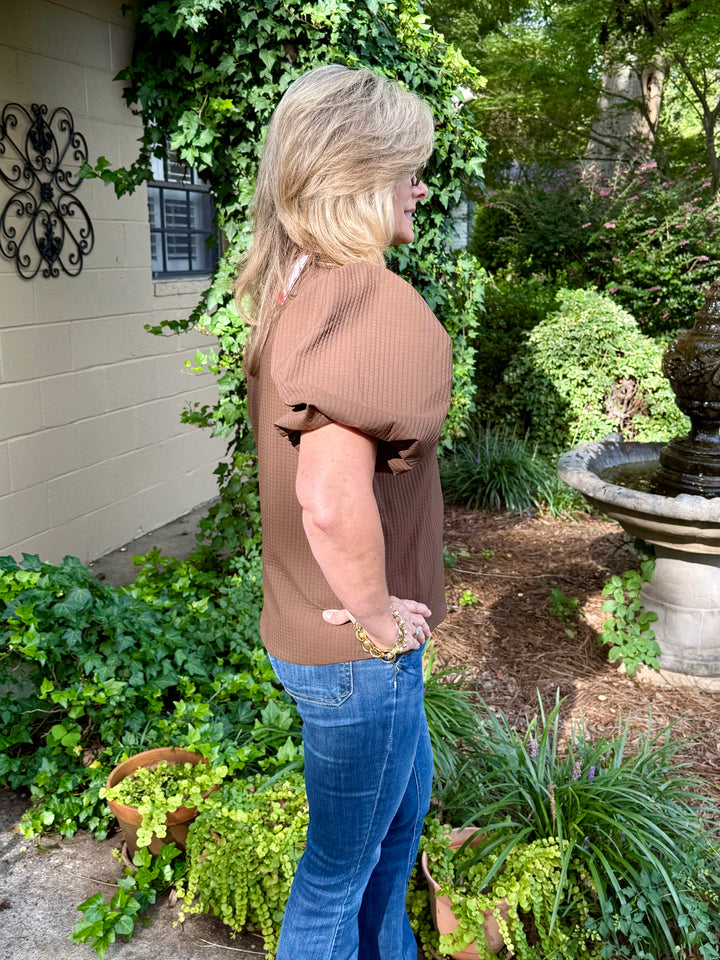 Hayden Short Puff Sleeve Top