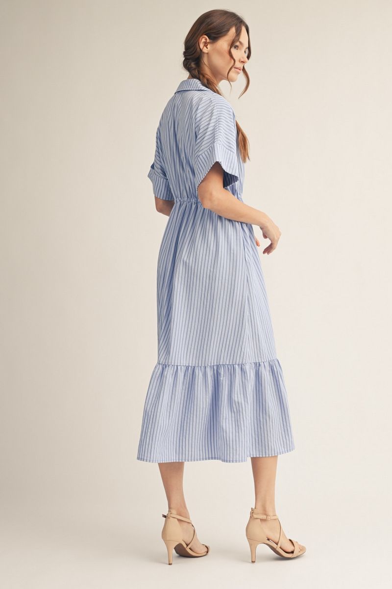 Catherine Stripe Midi Dress