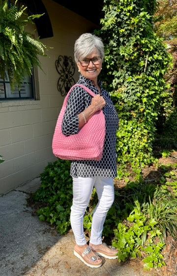 BC Woven Hobo Handbag