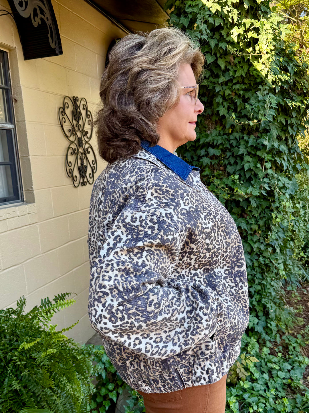 Barbara Leopard Bomber Jacket