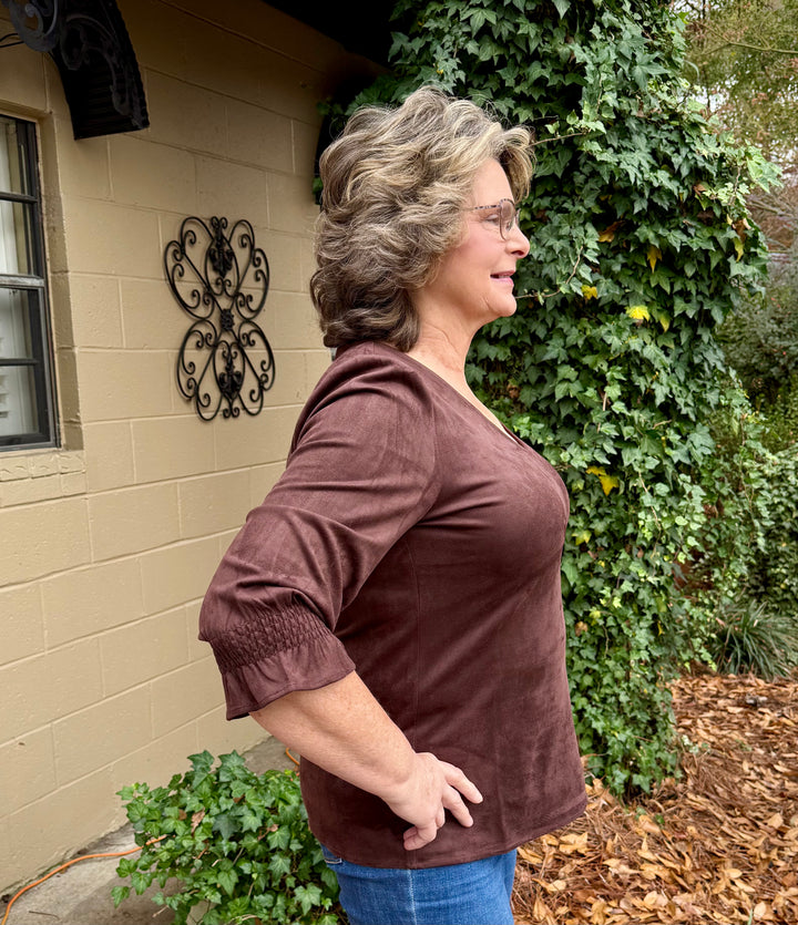 Elizabeth V Neck Top