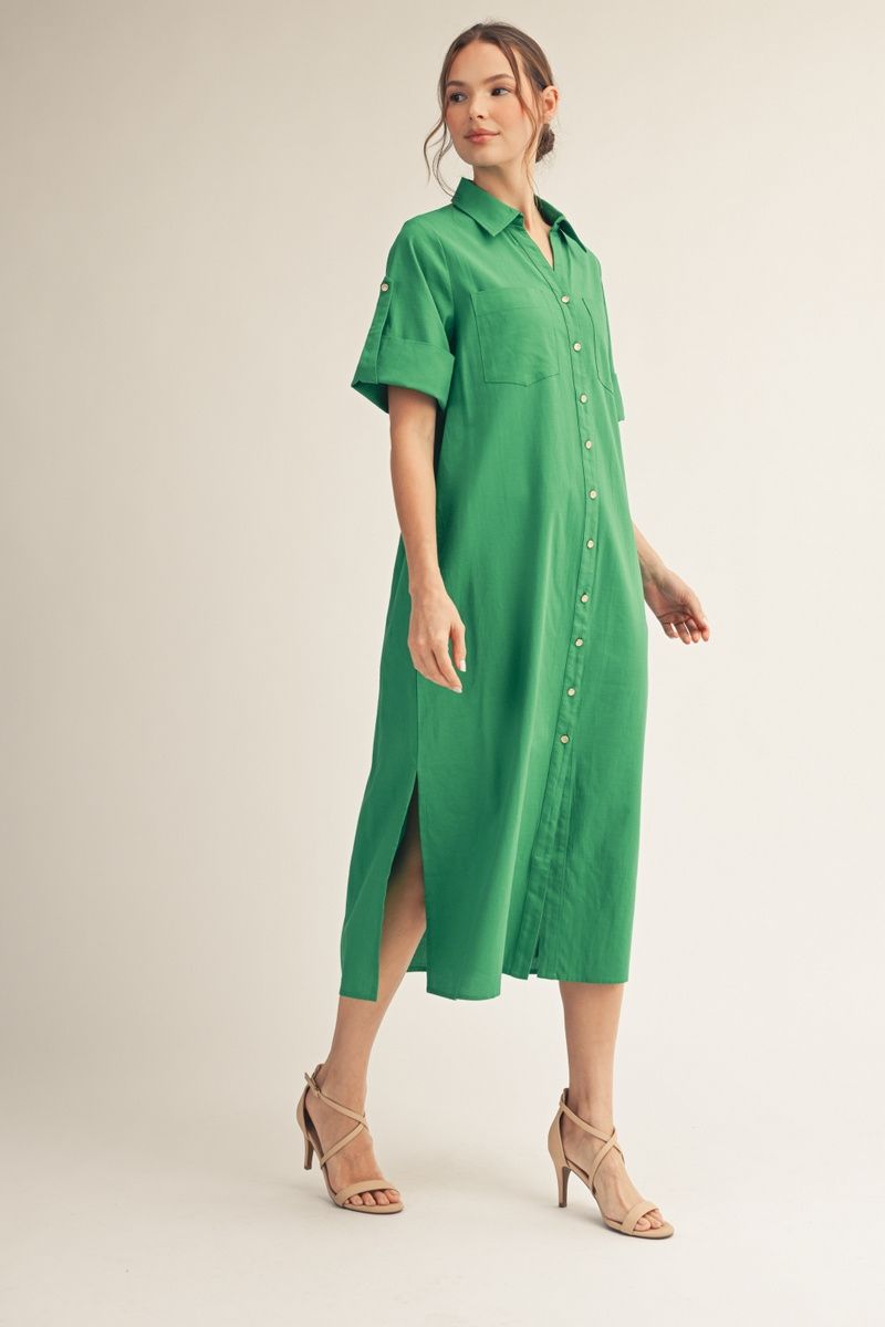 Kristin Short Sleeve Midi Dress