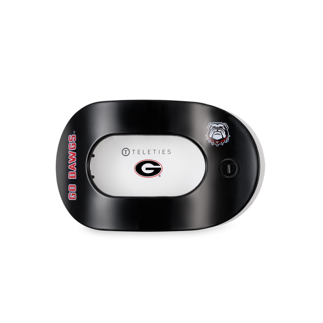 Flat Round Hair Clip Go Dawgs!