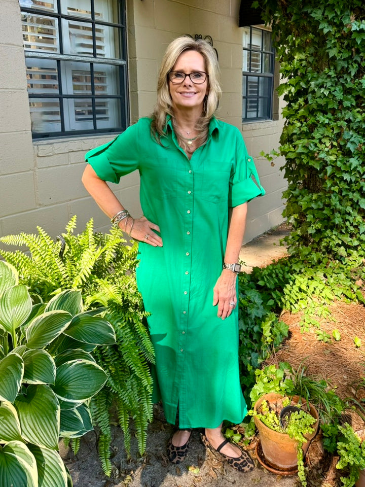 Kristin Short Sleeve Midi Dress