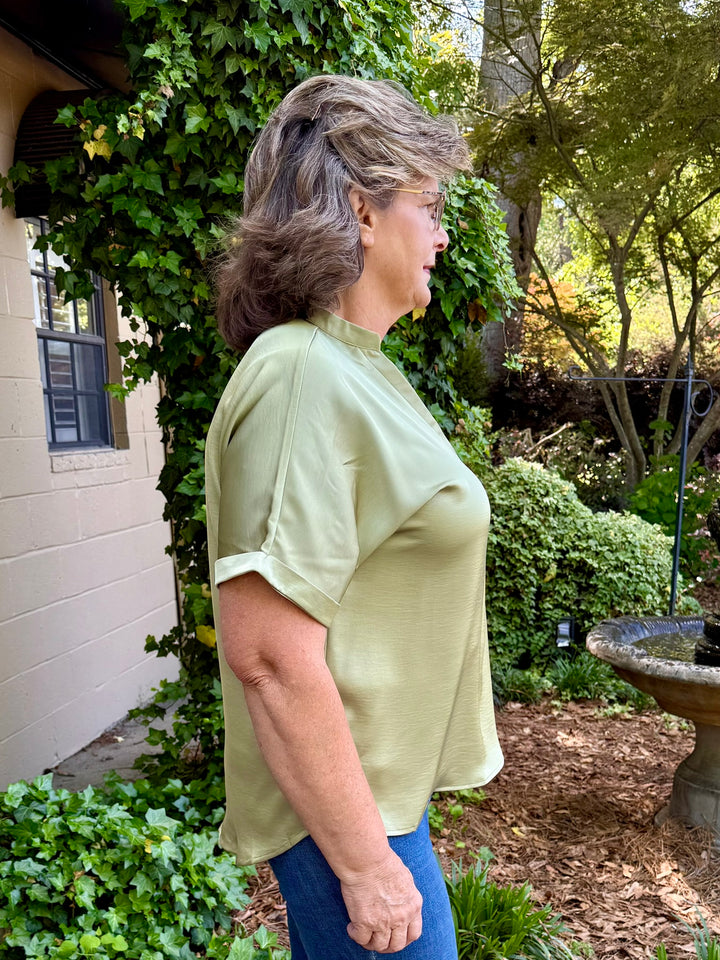 Selena V-Neck Short Sleeve Top