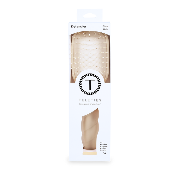 TELETIES Detangler Hair Brush for Fine Hair - Tan