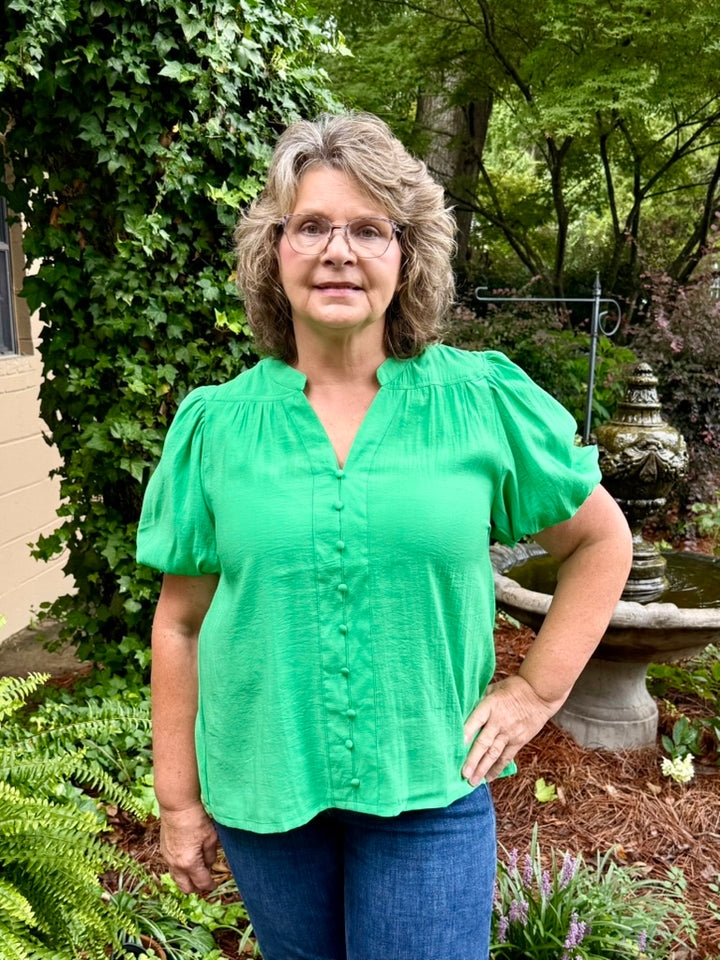 Faye Short Puff Sleeve Top