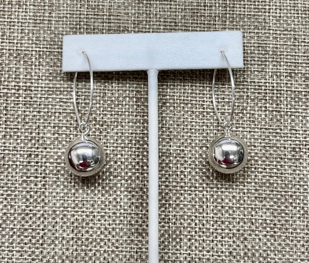 Belsa Sterling Silver Bead Earrings