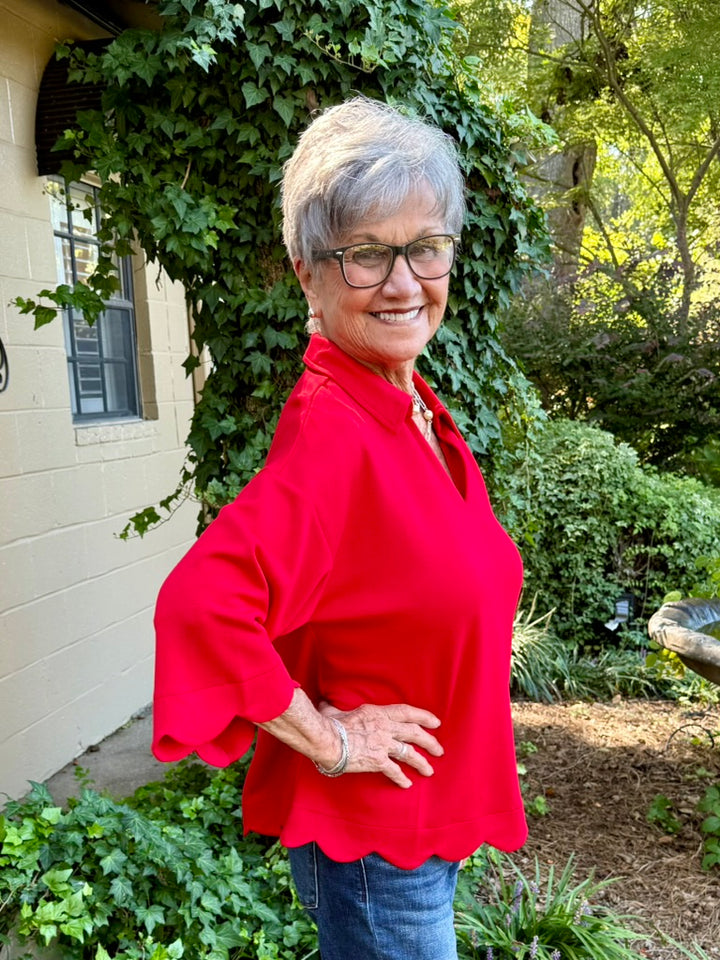 Danny 3/4 Sleeve Plus Size Top