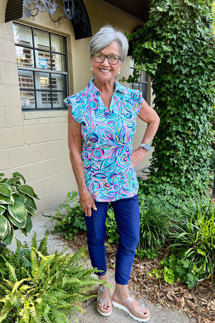 Alana Ruffle Sleeve Top