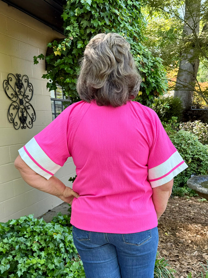 Melissa Half Sleeve V Neck Top