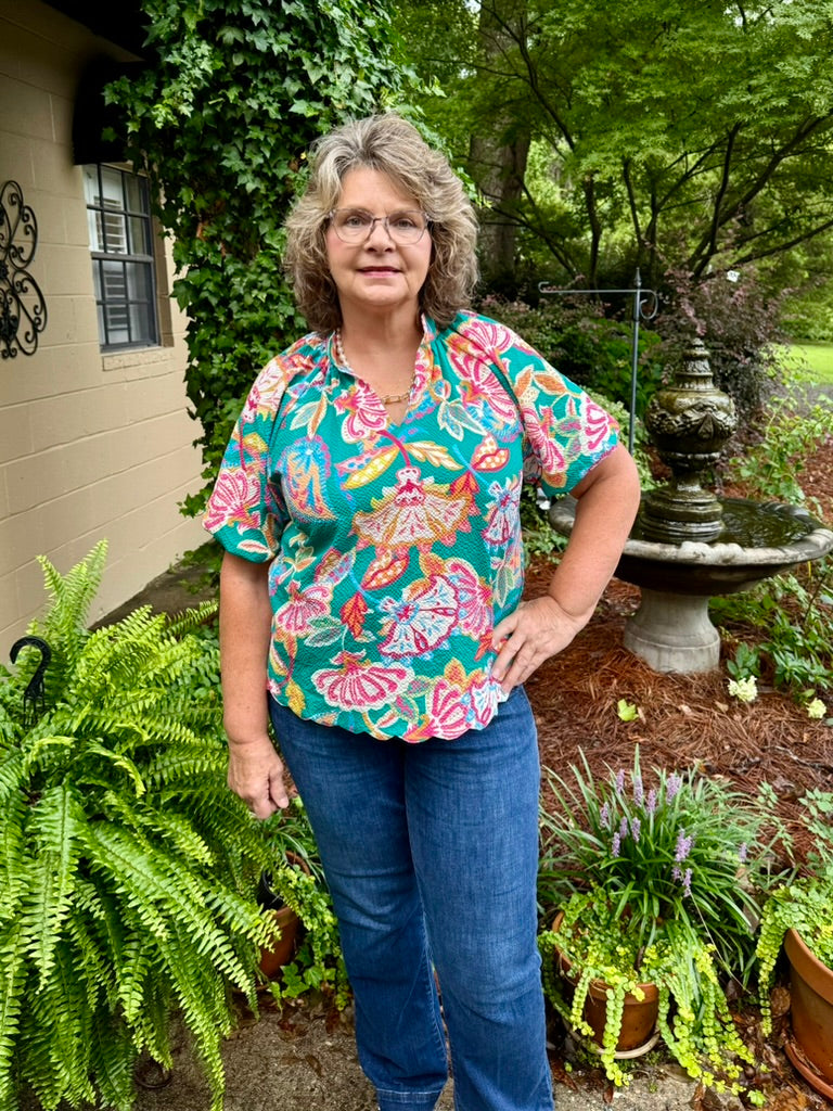 Margie Short Puff Sleeve Top